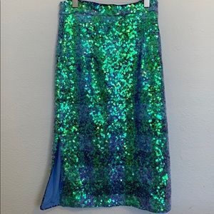 Anthropologie sparkly skirt